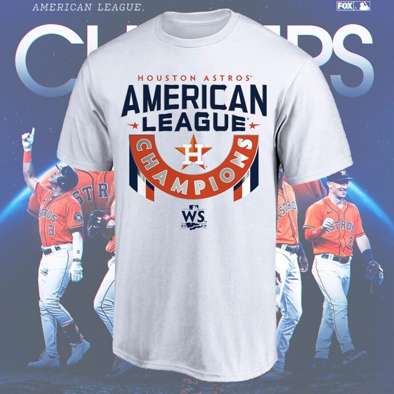 Houston Astros 2022 American League Champions Baseball Team T Shirt Plus Size Up To 5xl